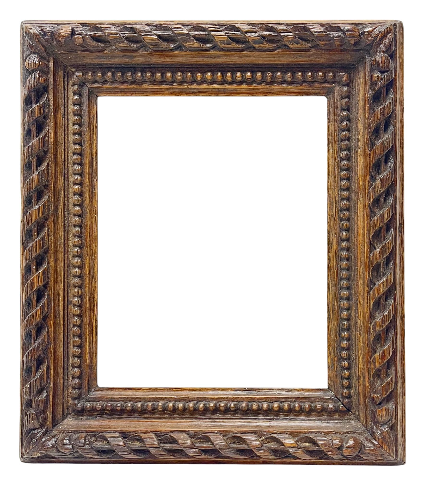 Cadre XVIIIe à jonc enrubanné — 14,7 x 11,7 cm — Réf. PC0976M2
