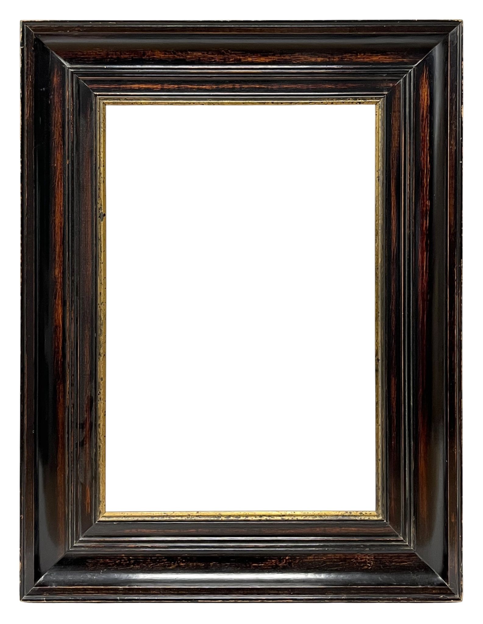 Cadre XIXe en bois laqué et vue dorée — 54,3 x 36,4 cm — Réf. PC0077M1