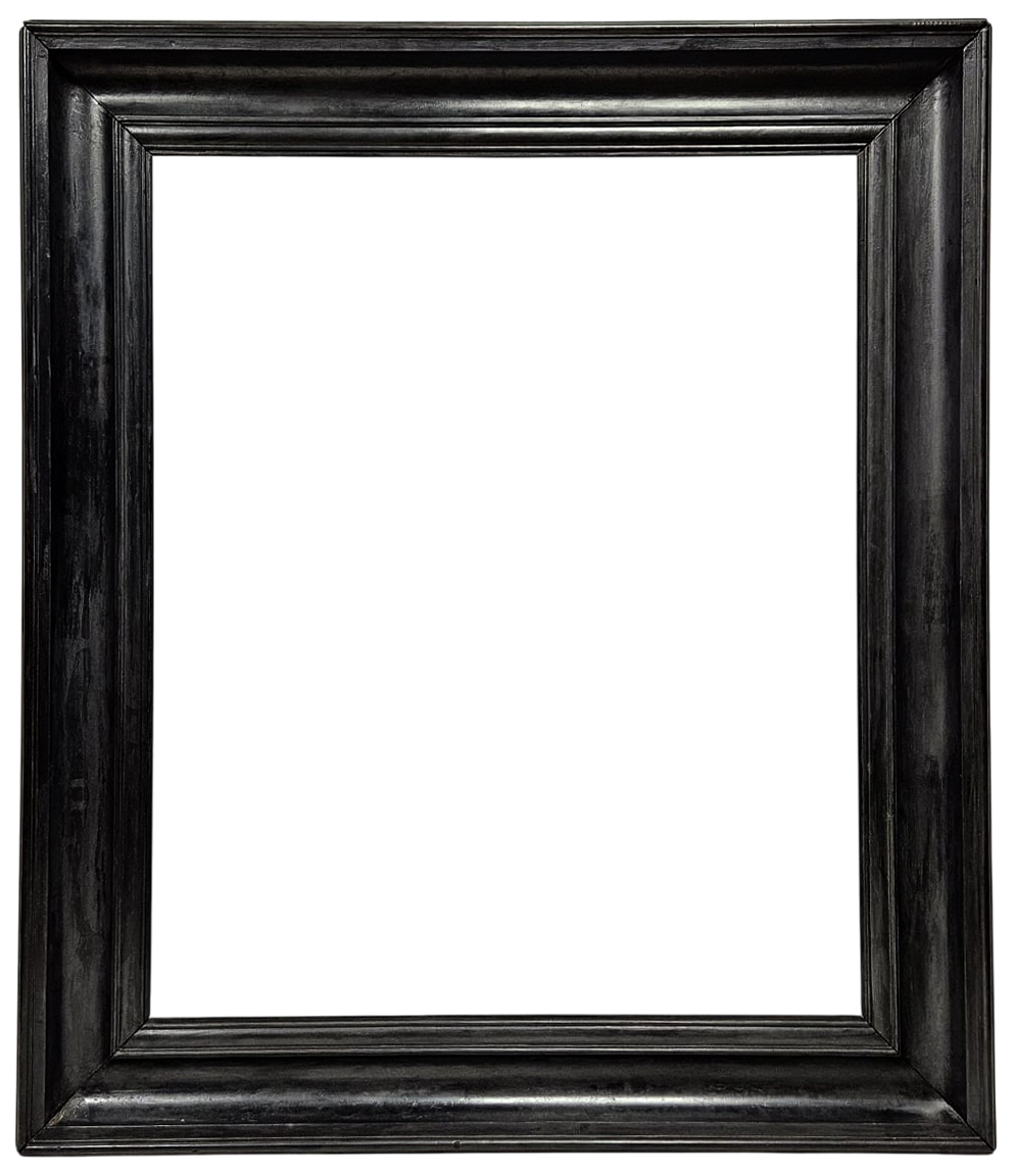 Cadre en bois mouluré noirci XIXe — 88 x 72,8 cm — Ref. 2573