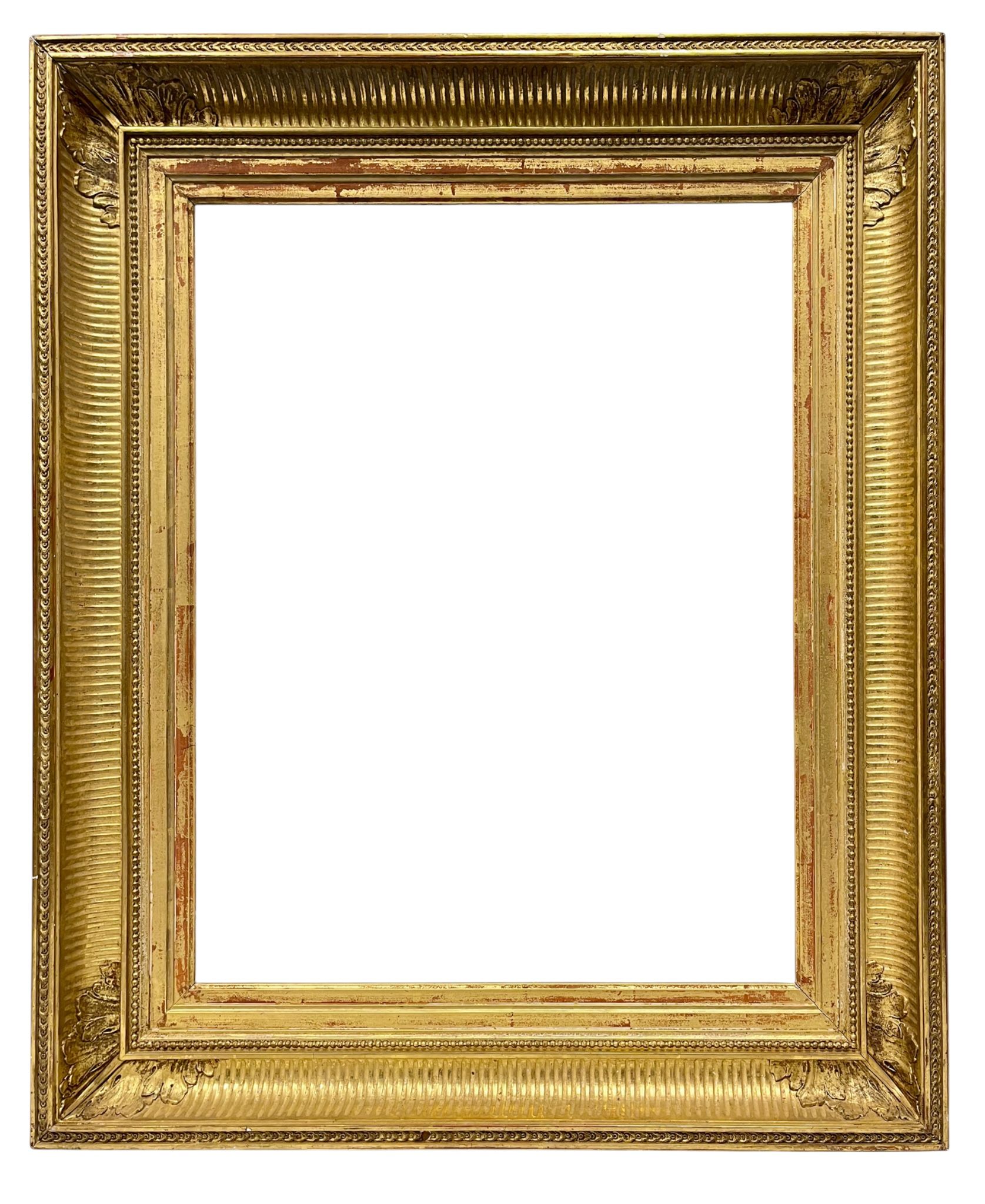 Cadre à canaux d'époque XIXe — 56,3 x 44,9 cm — Ref. PC0024M1