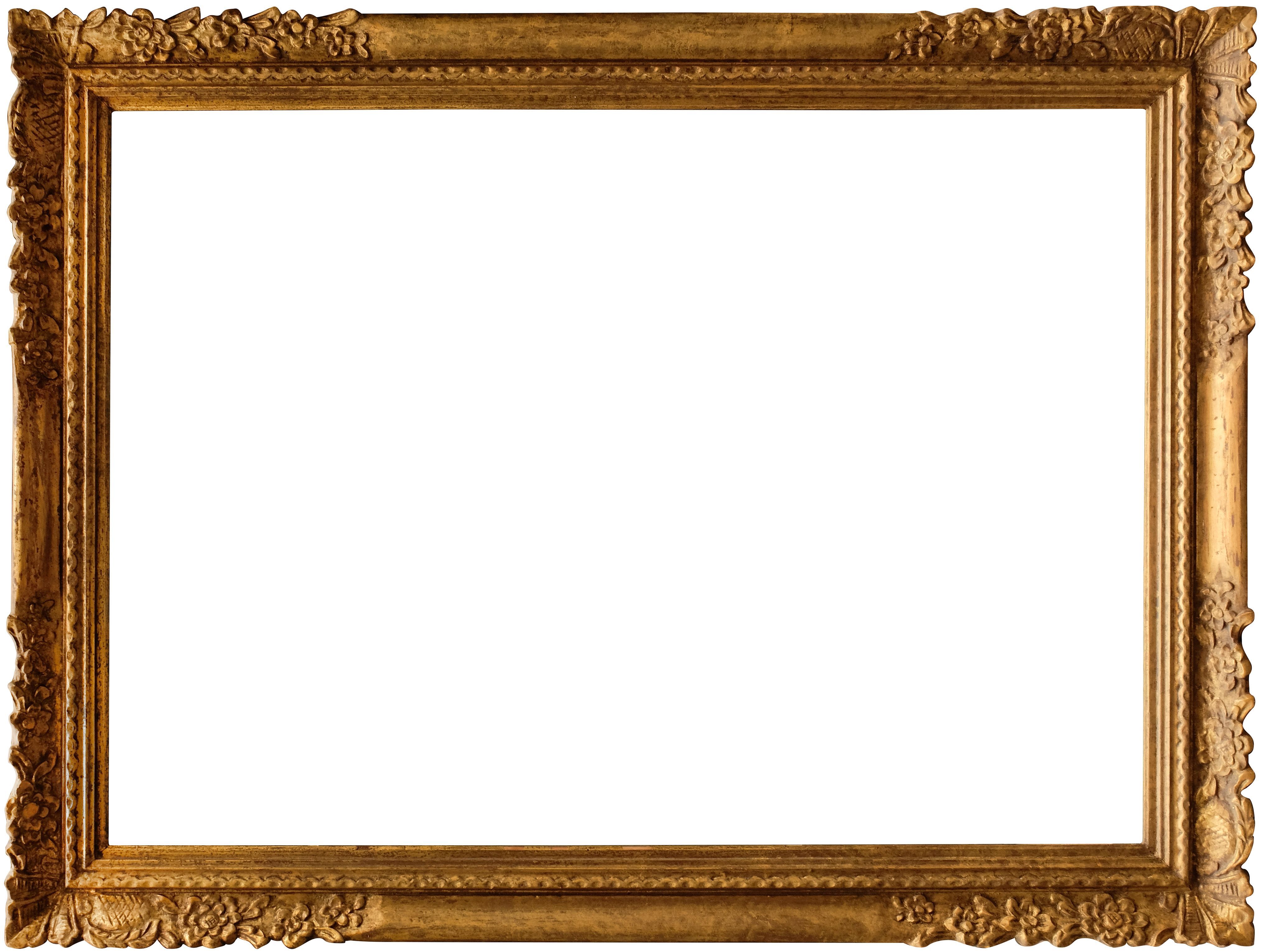 Carved wood frame  - 86,1x121,1 - REF-670