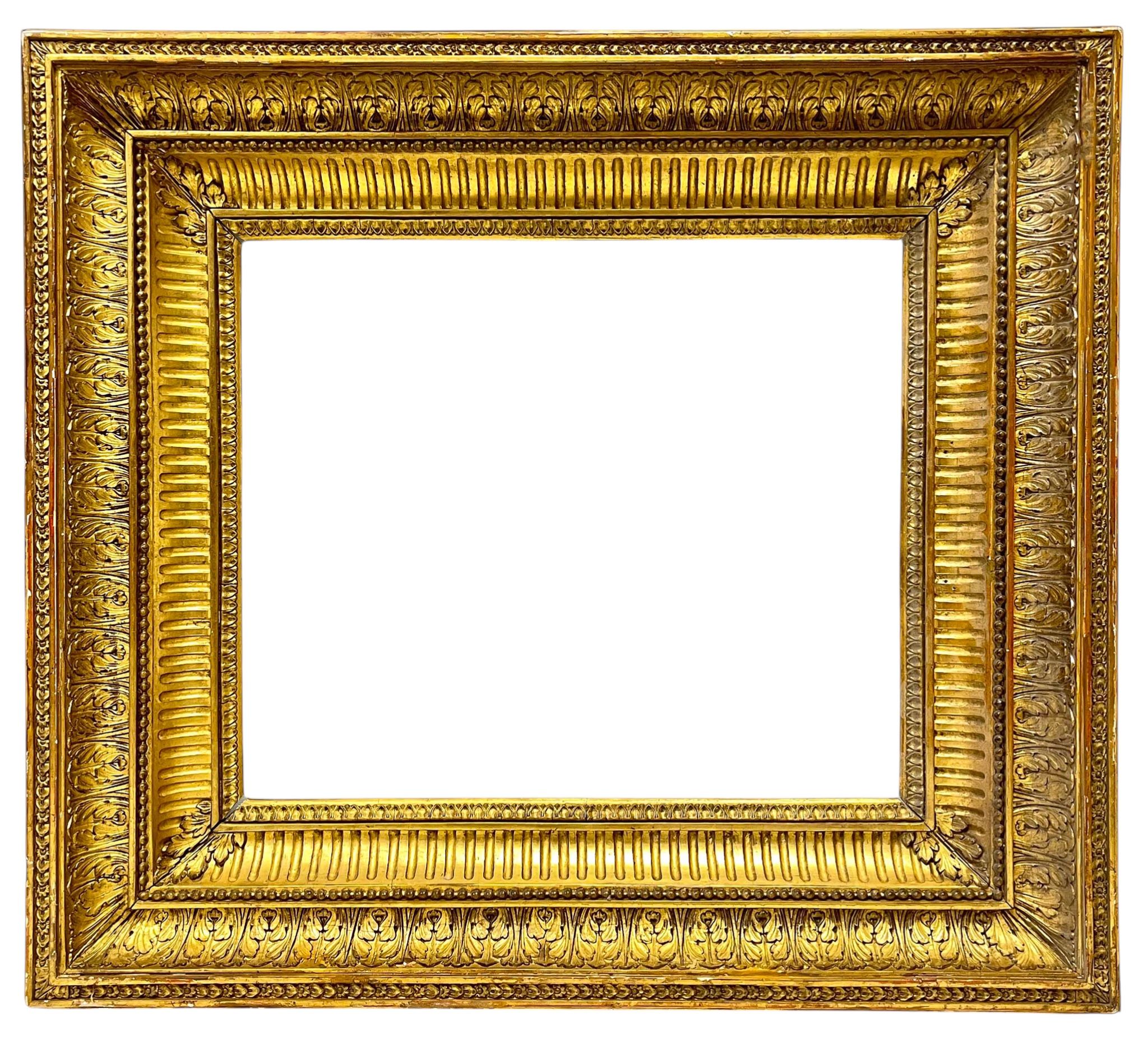 Cadre à double gorge début XIXe — 37 x 42 cm — Ref. PC0535M2