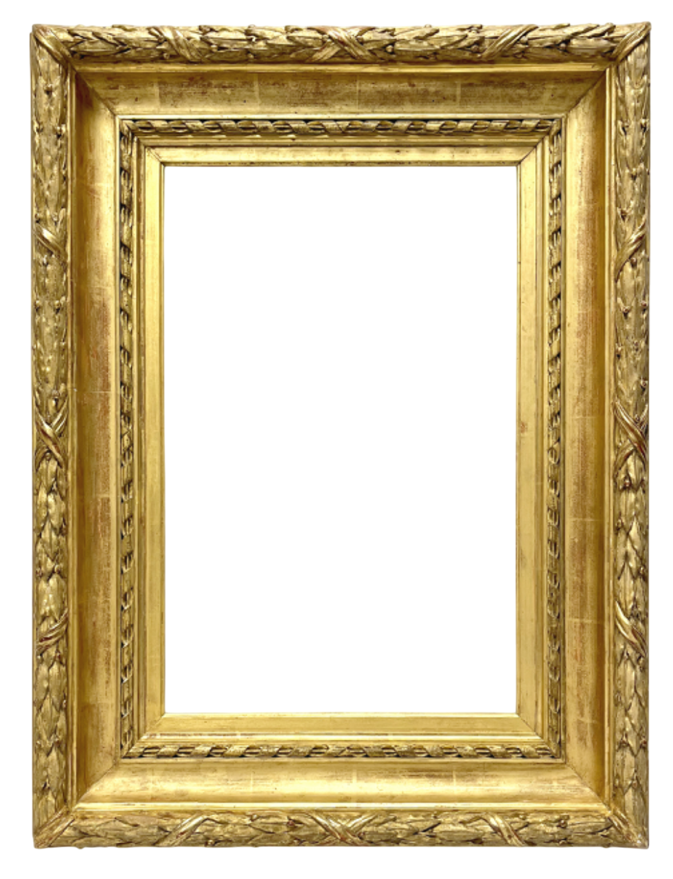 Cadre Empire en bois et stuc doré — 46,5 x 30,5 cm — Ref. 2262