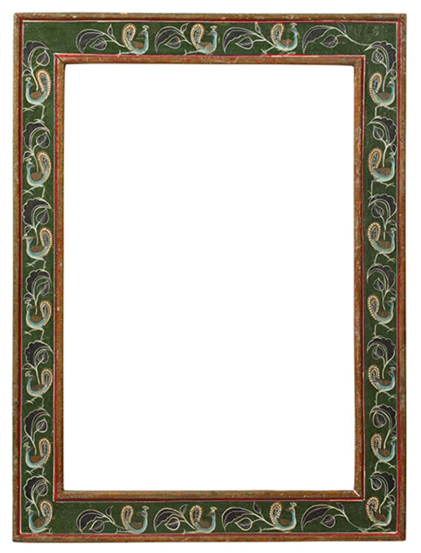 Cadre à décor de frise de paons — 50,4 x 34,9 cm — Ref. 3032