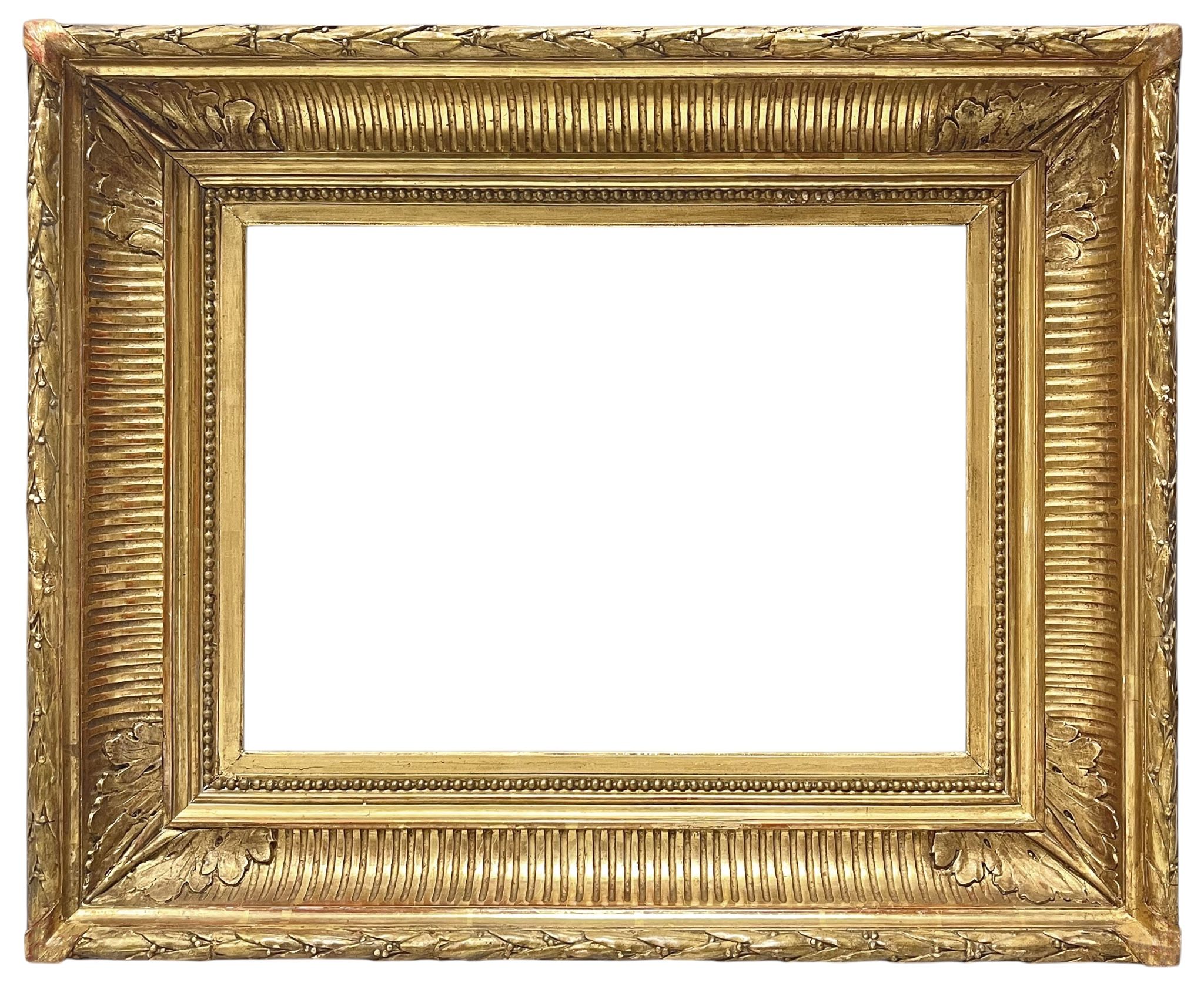 Cadre à canaux XIXe — 25.8 x 35 cm — Ref. 2655