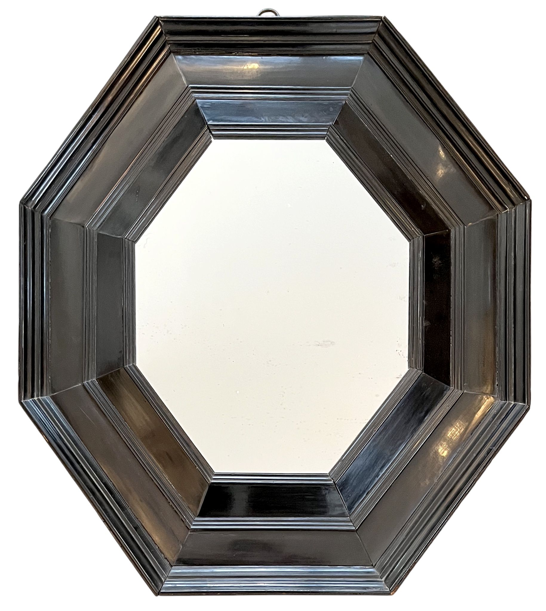 Cadre octogonale flamand XVIIe avec glace — 41 x 34 cm — Réf. PC0330M2