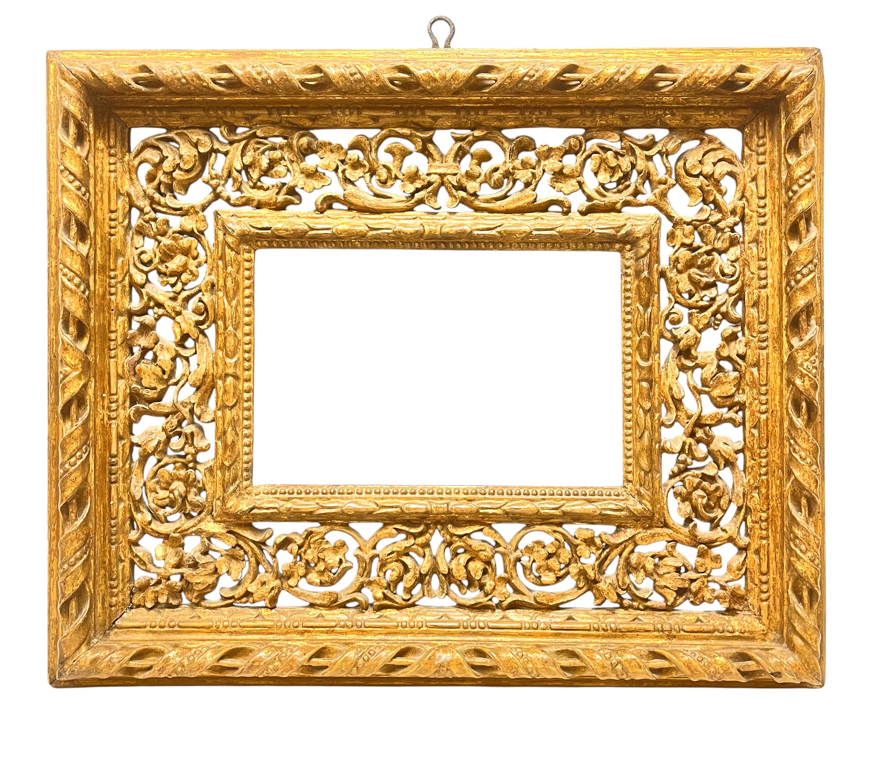 Cadre italien d'époque XVIIe — 21,5 x 30,5 cm — Ref. PC0247M2