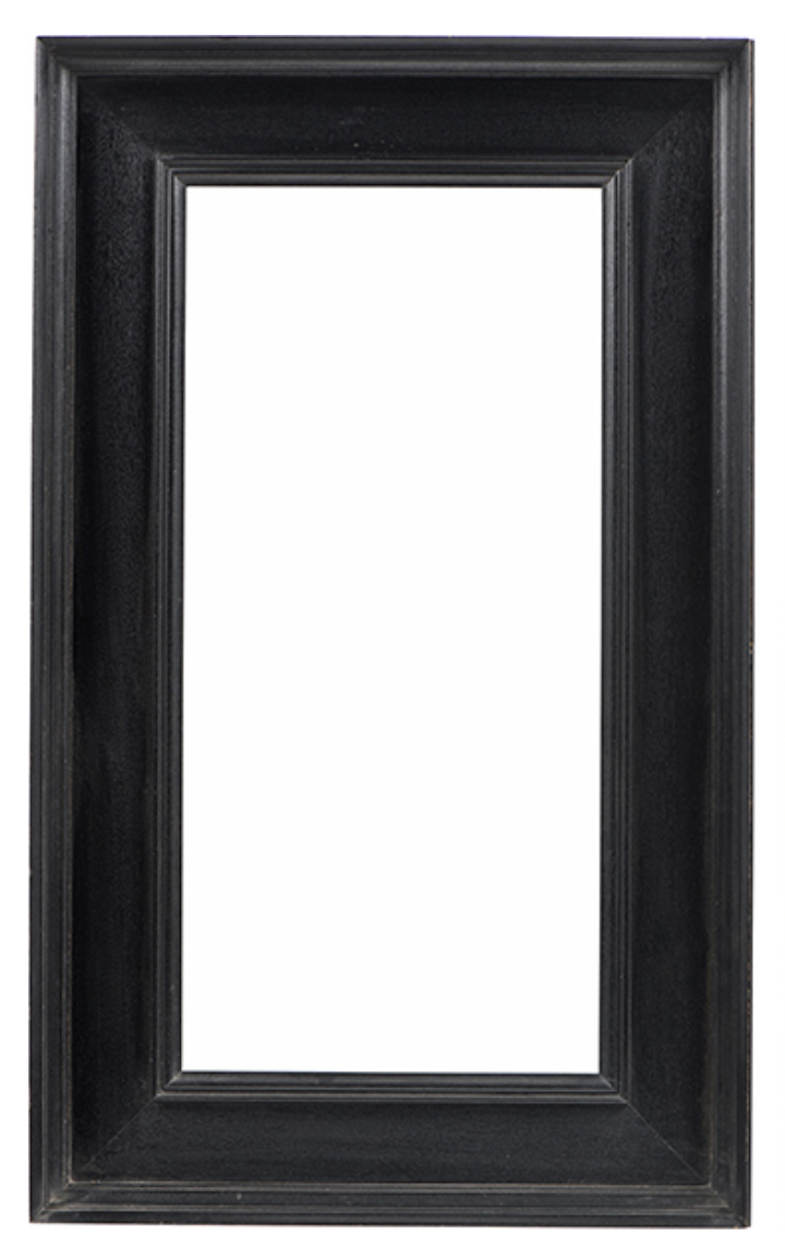 Cadre en bois mouluré noirci — 62,4 x 30,3 cm — Ref. 3061