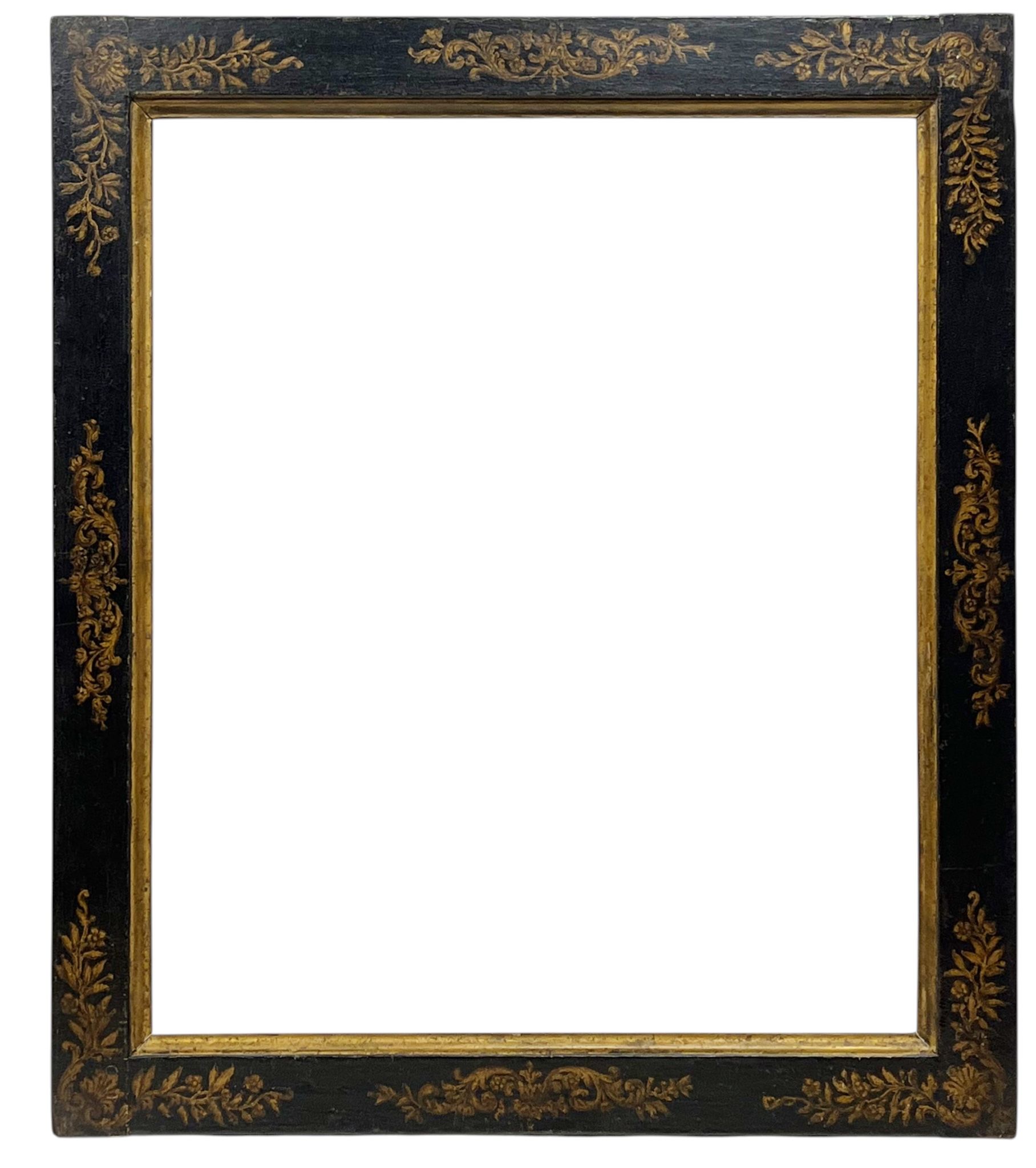 Cadre noirci à rinceaux XIXe — 70,7 x 58,8 cm — Réf. PC0615M2