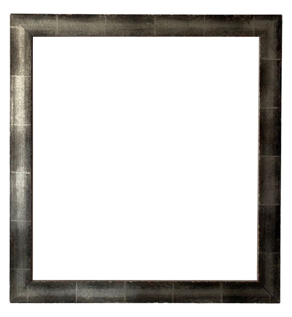 Cadre en bois doré à la feuille d'argent noircie — 48,00 x 44,20 cm — Réf. 1040
