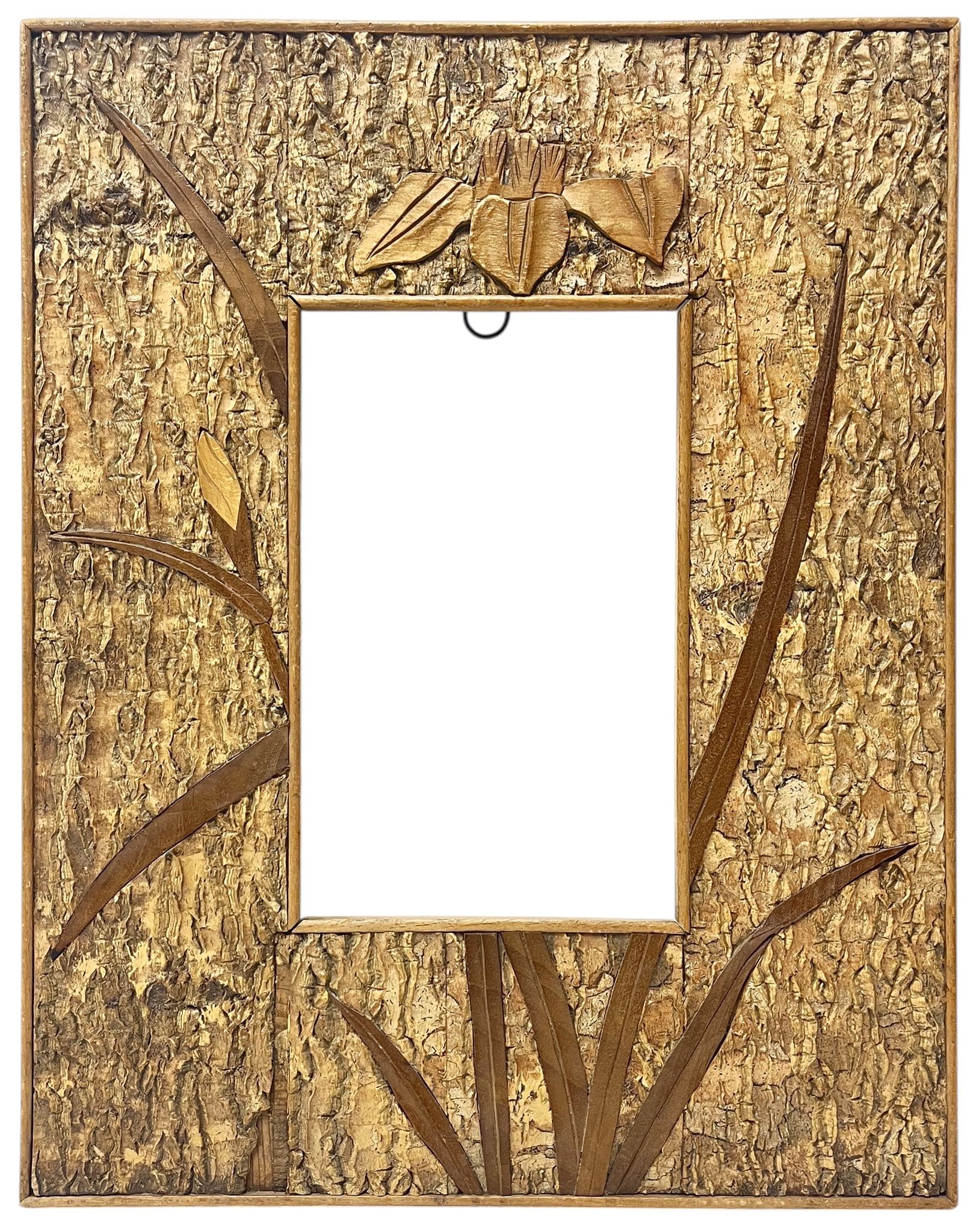 Cadre en marqueterie japonisant XIXe — 17 x 10.6 cm — Ref. PC0922M2