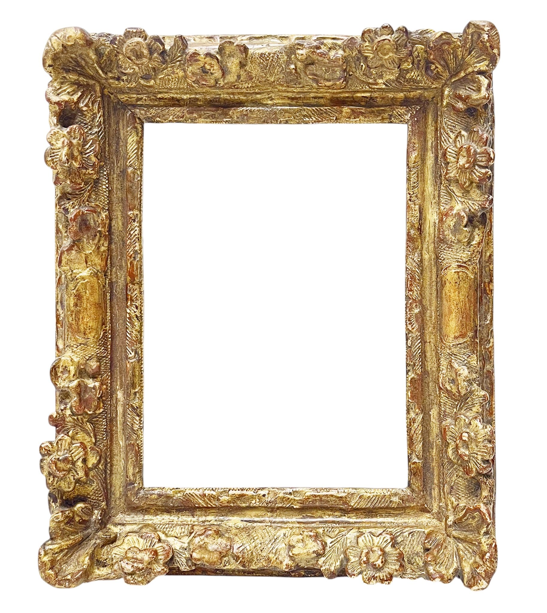 Cadre d'époque Louis XIV 'à coins fleuris' — Réf. PC0978M2
