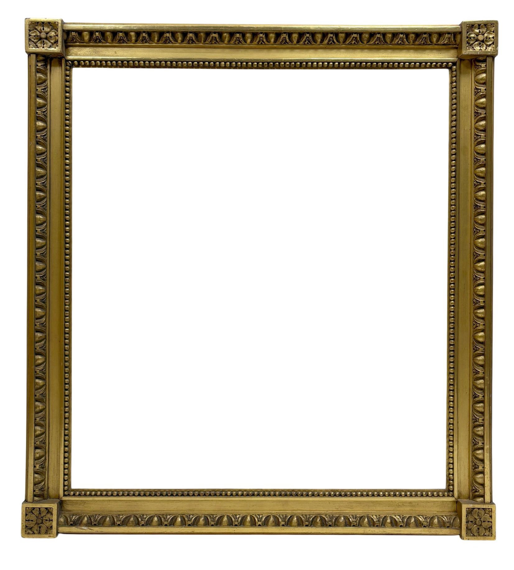 Cadre à coins carrés XIXe — 60.2 x 54 cm — Réf. 2740 (Paire 2741)