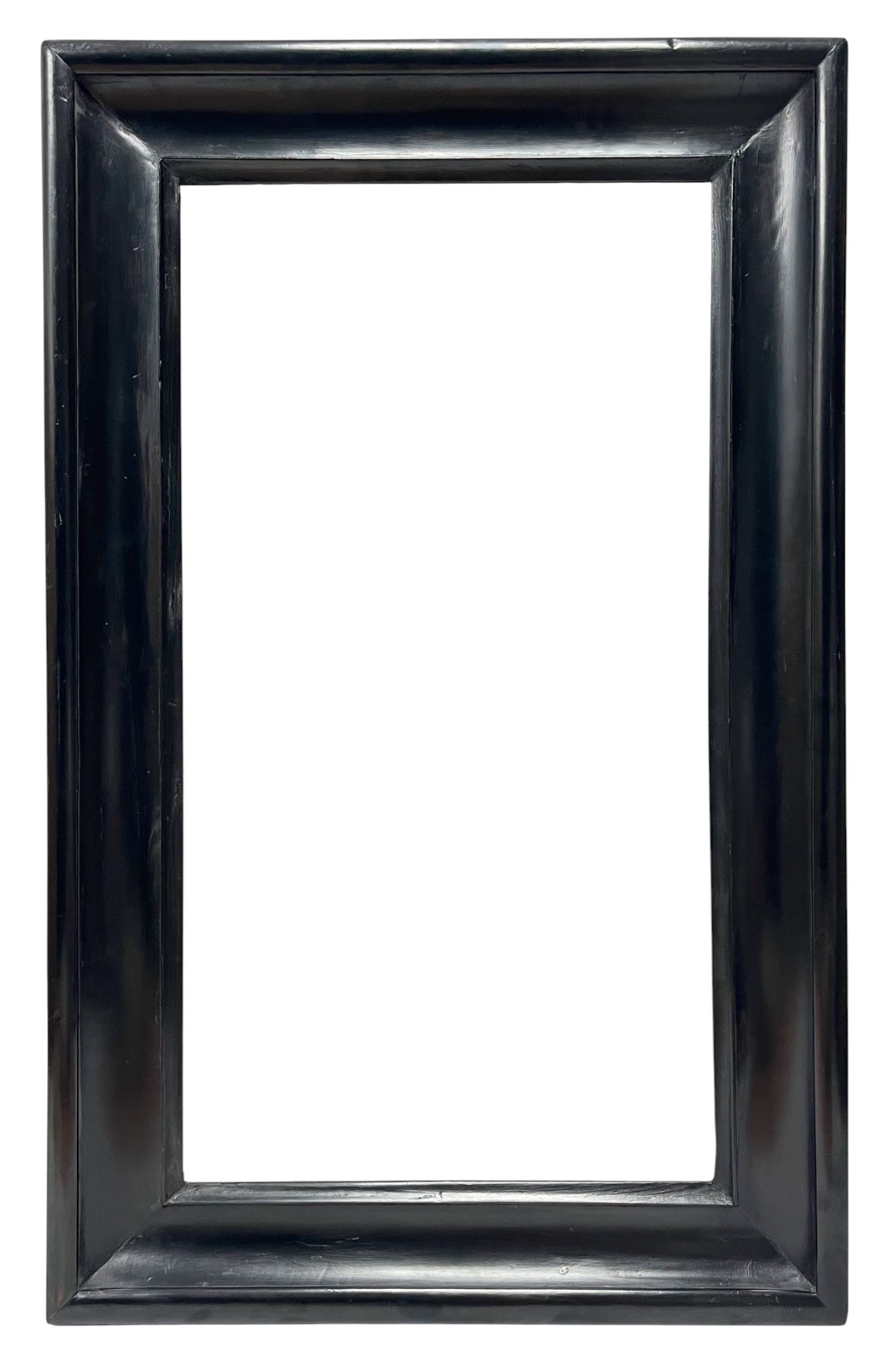 Cadre en bois mouluré noirci XIXe — 62,4 x 33 cm — Ref. PC0064M1