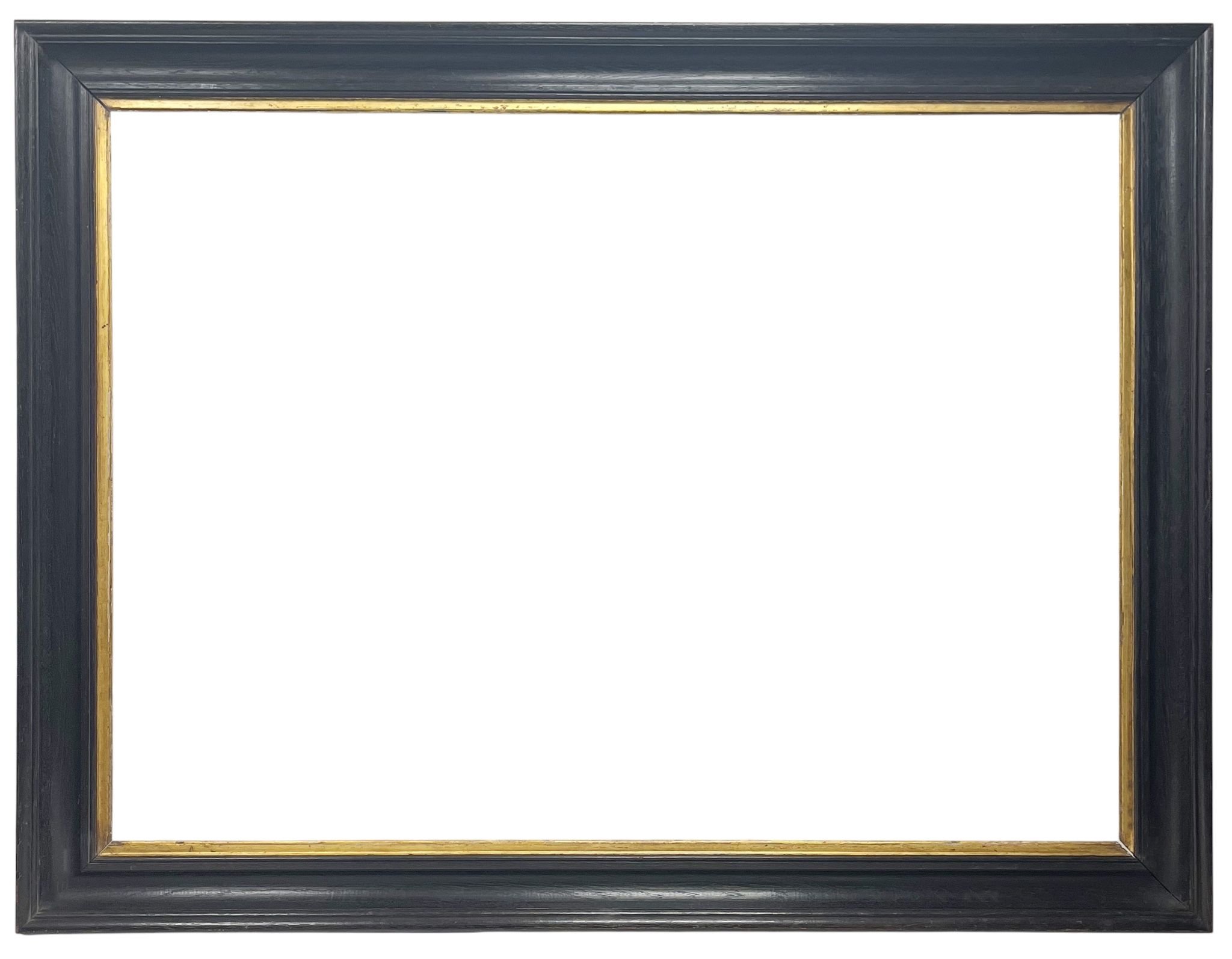 Cadre en bois noirci et vue dorée XIXe. — 137,2 x 99,4 cm — Réf. PC0940M2