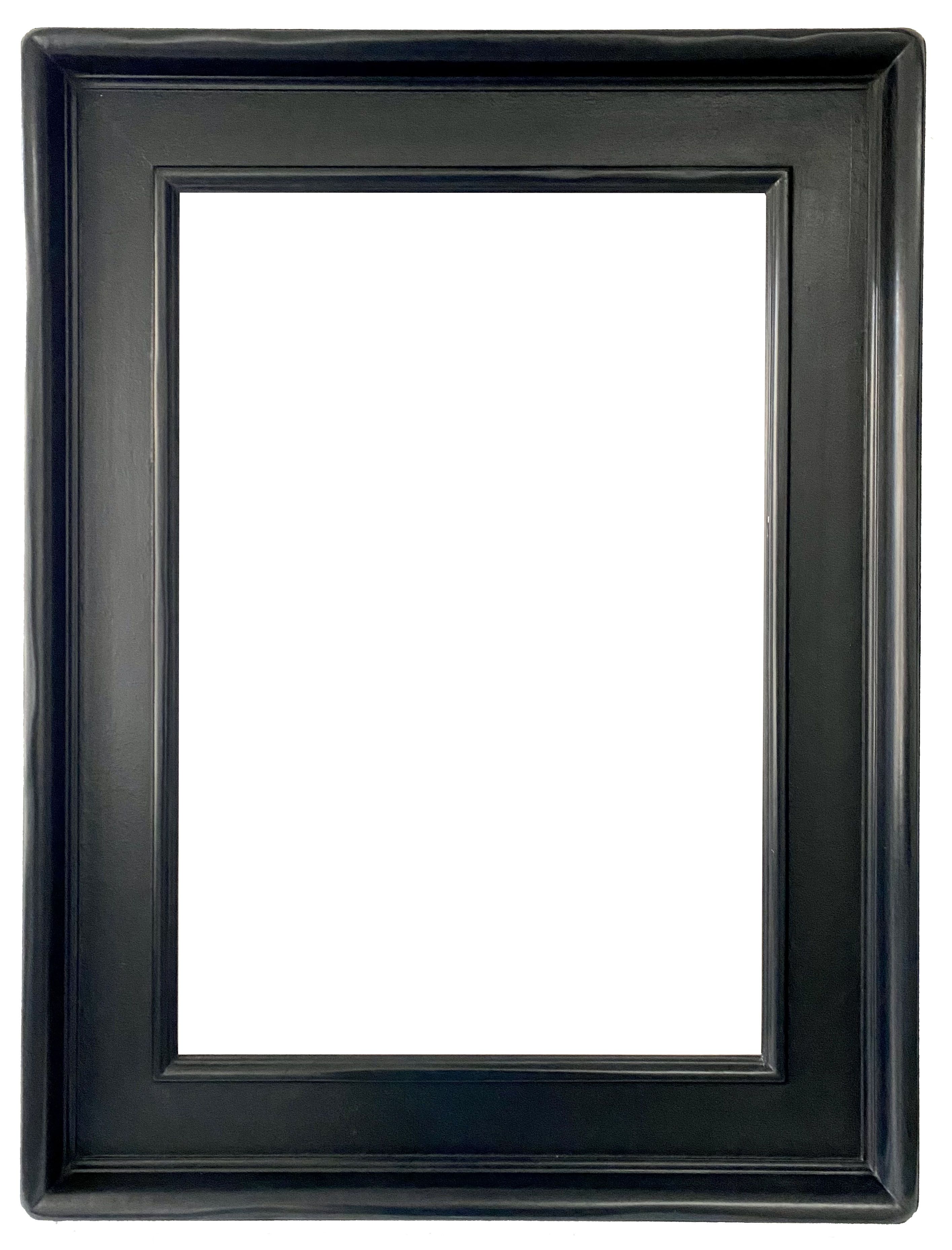 Blackened Wooden Frame - 74.40 X 51.40 - Ref - G052