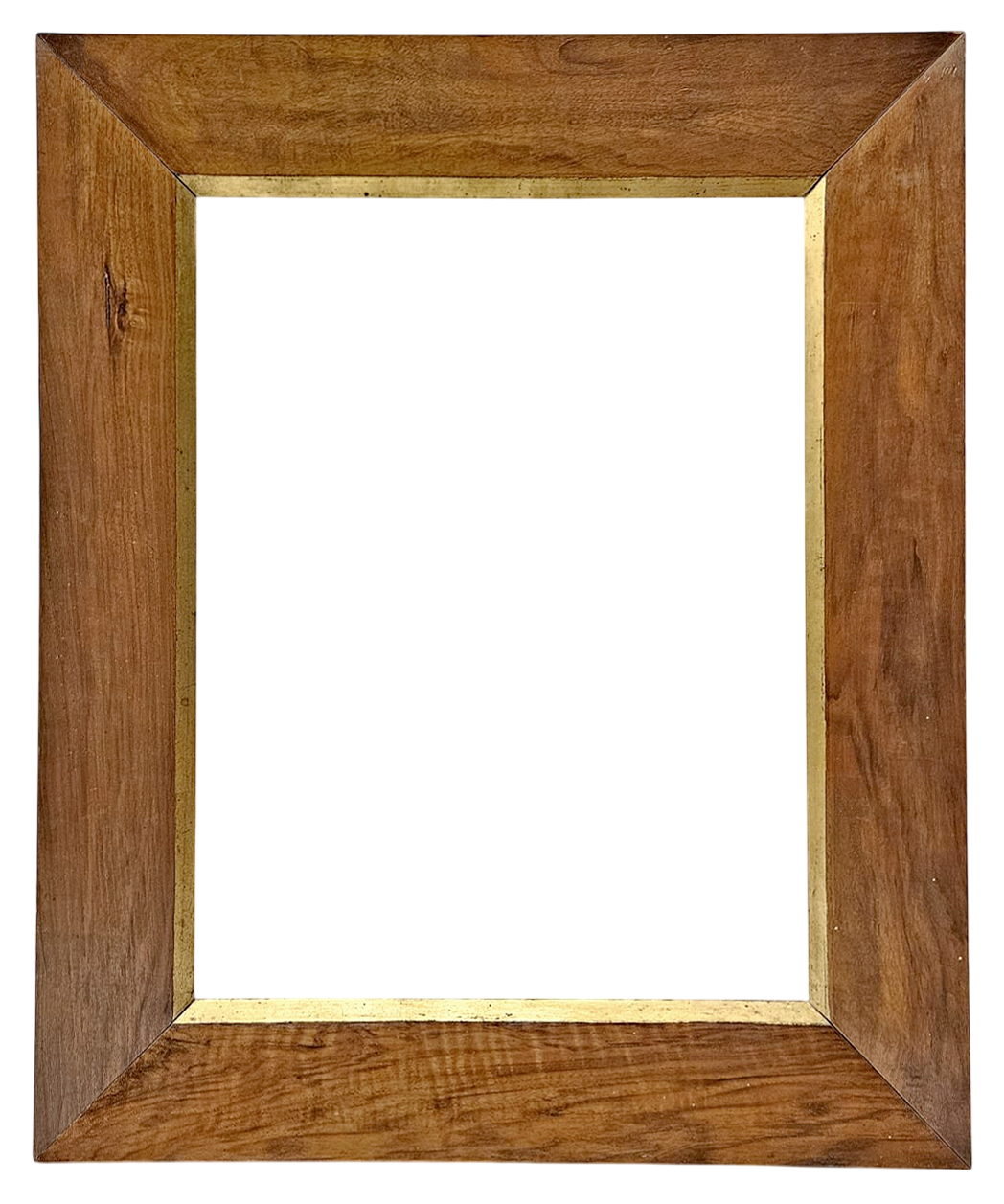 Cadre en noyer à vue dorée — 64,8 x 49,5 cm — Ref. 3105