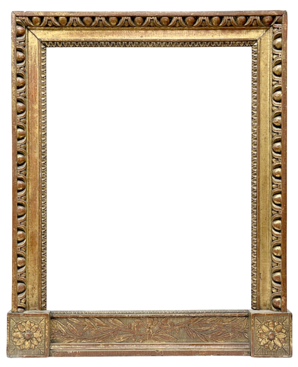 Cadre XIXe à embase ornée — 63.2 x 50.2 cm — Ref. 2458
