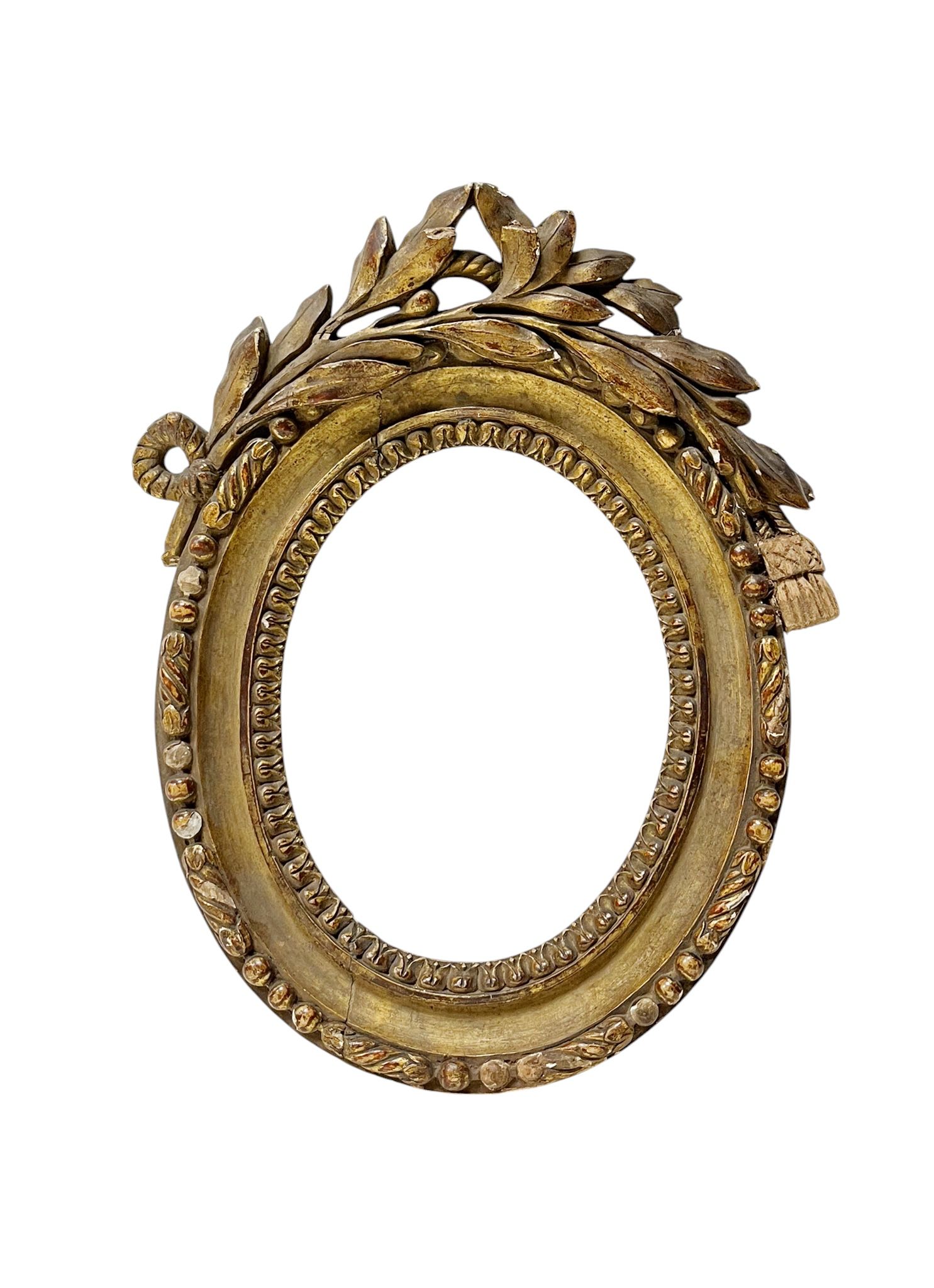 Cadre d'époque Louis XVI à fronton — 11,5 x 8,6 cm — PC1181M2