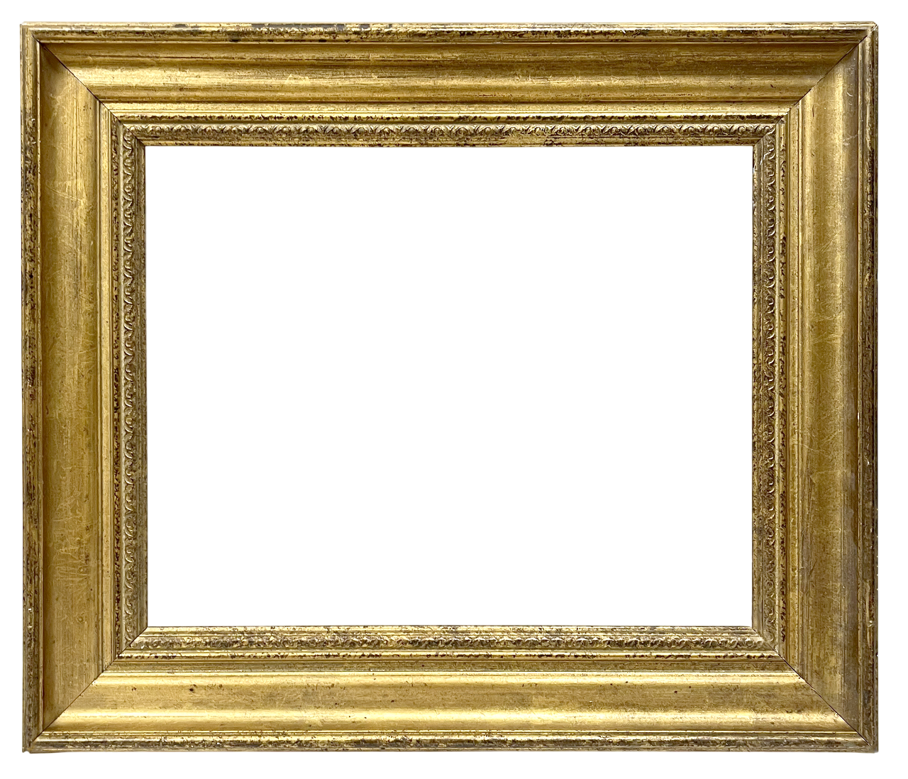 Cadre doré avec rais-de-coeur à la vue à —33 x 41.4 cm — Ref. 2361