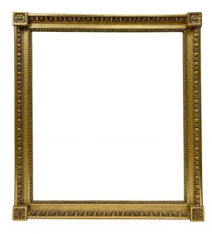 Cadre à coins carrés XIXe — 60,2 x 54 cm — Réf. 2741 (Paire 2140)