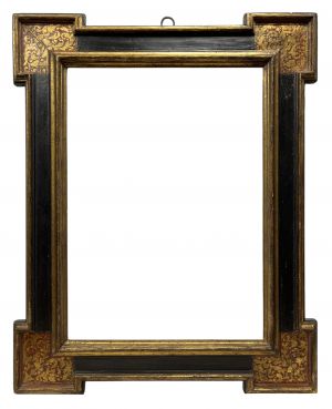 Cadre espagnol à coins décrochés XVIIe — 68,5 x 49,5 cm — Réf.PC0225M2