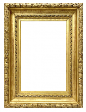Cadre Empire en bois et stuc doré — 46,5 x 30,5 cm — Ref. 2262