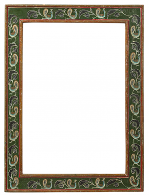 Cadre à décor de frise de paons — 50,4 x 34,9 cm — Ref. 3032