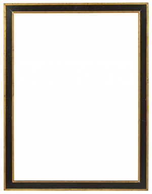 Cadre XIXe noir et or — 85,8 x 64,5 cm — Ref. 3101
