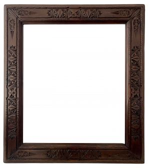 Orientalist Frame In Carved Wood - 58.00 X 52.00 - Ref - 701