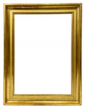 Cadre XXe doré à la feuille à gorge et élagi— 63 x 43,6 cm — Ref. PC0033M1