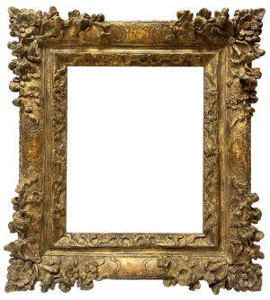 Cadre d'époque Louis XIV 'à coins fleuris' — 35,5 x 28,5 cm — Ref. 2547