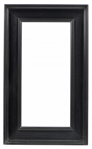 Cadre en bois mouluré noirci — 62,4 x 30,3 cm — Ref. 3061