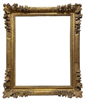 Cadre à coins fleuris XVIIIe — 82,5 x 48,5 cm — Réf. PC0278M2