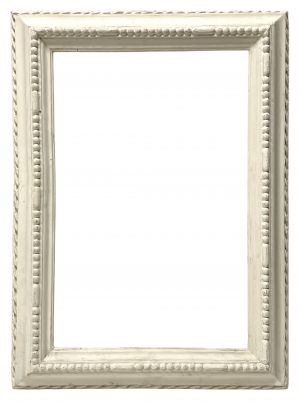 Cadre à profil renversé blanchi XVIIe — 47,6 x 30,1 cm — PC0127M1