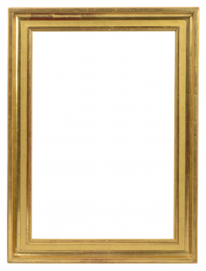 Cadre XXe doré à la feuille à gorge et élagi— 63 x 43,6 cm — Ref. 3033