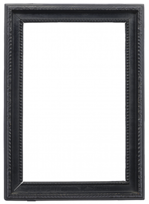 Cadre en bois sculpté noirci XIXe — 42,5 x 27,7 cm — Ref. 3071