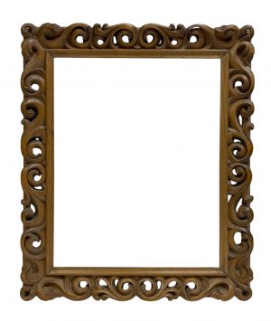 Cadre en bois sculpté ajouré — 47,8 x 38,5 cm — Réf. 2762
