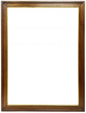 Cadre en noyer doré à la vue XIXe — 98,4 x 71 cm — Réf. PC0553M2