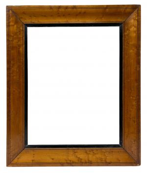 Cadre Charles X en loupe de noyer — 39,3 x 31 cm — PC0057M1