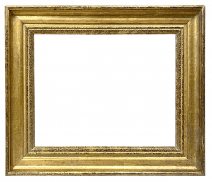 Cadre doré avec rais-de-coeur à la vue à —33 x 41.4 cm — Ref. 2361